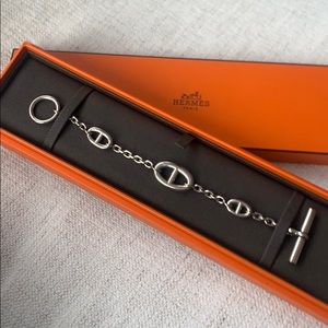 Silver Hermes Bracelet